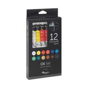 Farby olejne Phoenix, 12 kolorów x 12ml
